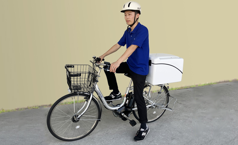 宅配用自転車ＢＯＸ付き